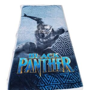 Marvel Avengers Black Panther Beach Bath Pool Towel Super Soft 54x27" Never Used